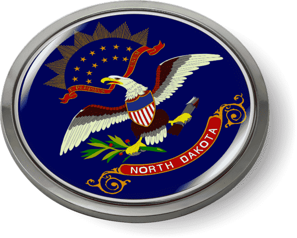 North Dakota - State Flag Emblem